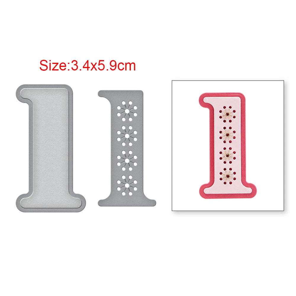 Stitched Alphabet Metal Cutting Dies Stitched Punctuation Symbols Numbers Die Cuts for DIY Scrapbooking Crafts Card Making