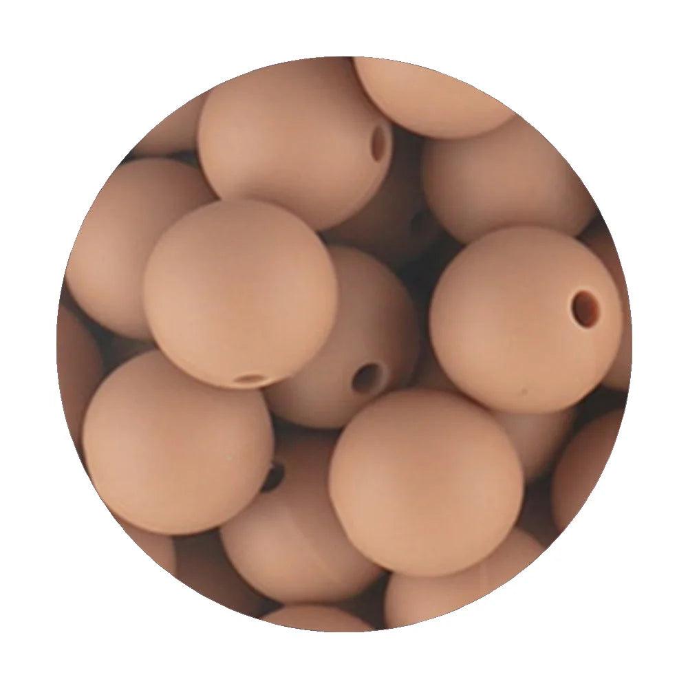 Kivoct 100Pcs 12MM Round Silicone Beads For Jewelry Making DIY  Pacifier Chain Necklace Keychain Accessories