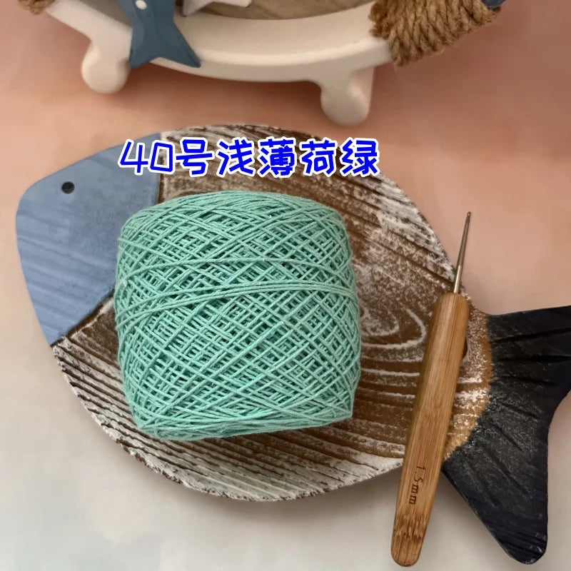100g 100% Cotton Crocheting Lace Yarn for Hand Knitting and Amigurumi Projects
