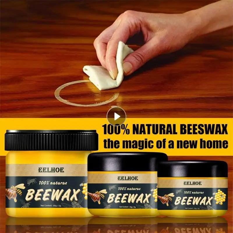 Wood Care Wax Solid Wood Furniture Polishing Seasoning Beeswax Polisher Waterproof Furniture Care Maintenance Beeswax 40/80g - Winord