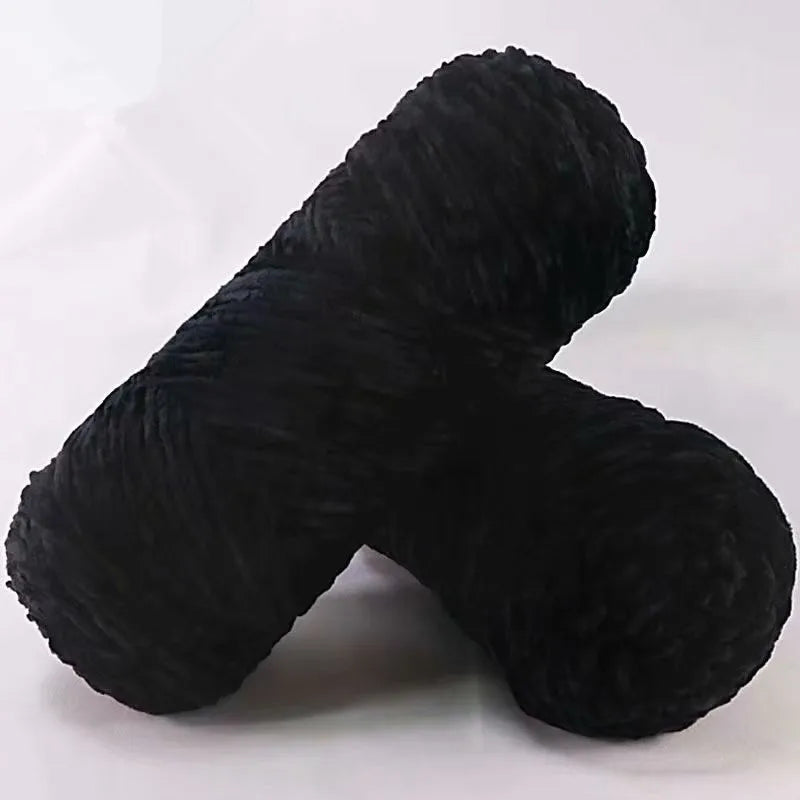 DIY Soft Chenille Yarn for Knitting and Crochet 100g 130M Polyester Velvet Amigurumi Dolphin Baby Plush