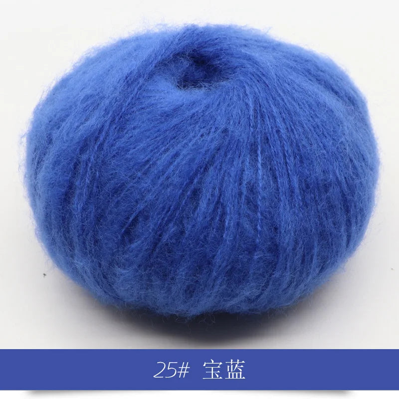 Mohair Yarn 25g Soft Knit Wool For Scarves And Sweaters