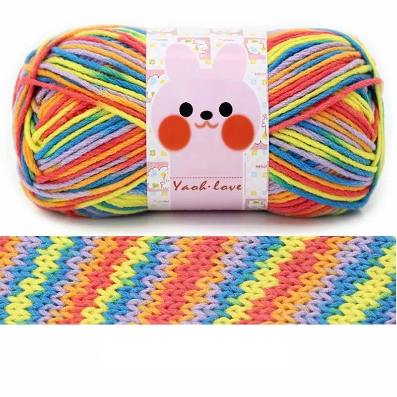 Milk Cotton Thick Yarn 170M Roll 100G For Hand Knitting