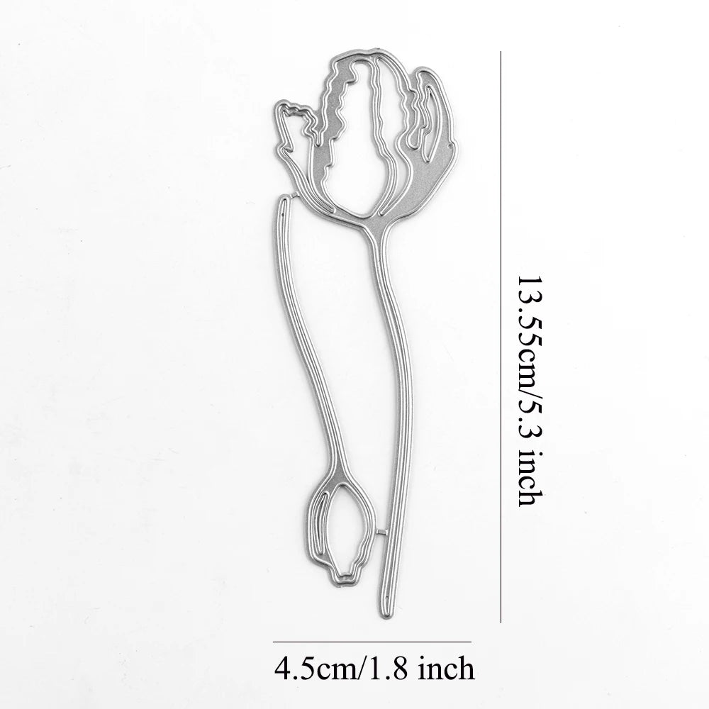 Snowdrops Crocus Cherry Blossom Flowers Metal Cutting Dies Embossing Diecut for DIY Card Making Scrapbooking Crafting Supplies