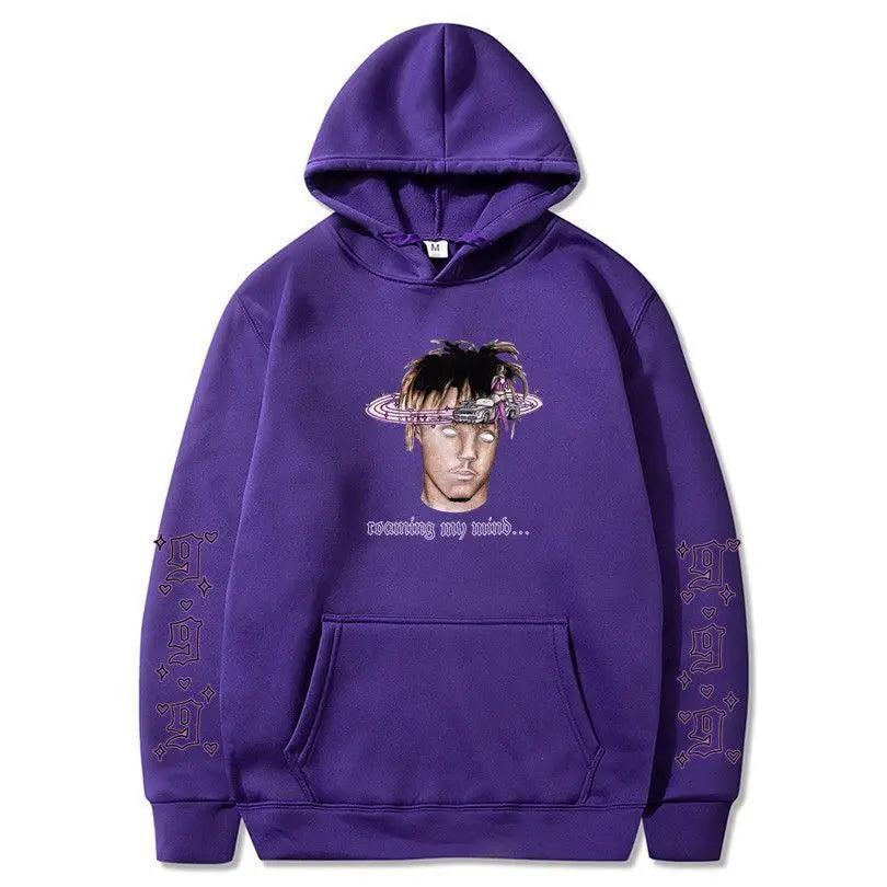 Rapper Juice Wrld 999 Letter Printed Hoodie Y2k Women's Casual Fashion Sportswear Autumn/Winter Hoodie Men's Women's Clothing