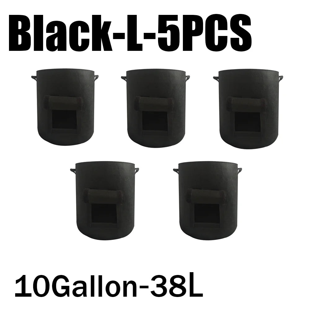 3Styles Felt plant grow bags nonwoven fabric garden potato pot greenhouse vegetable growing bags moisturizing vertical tools