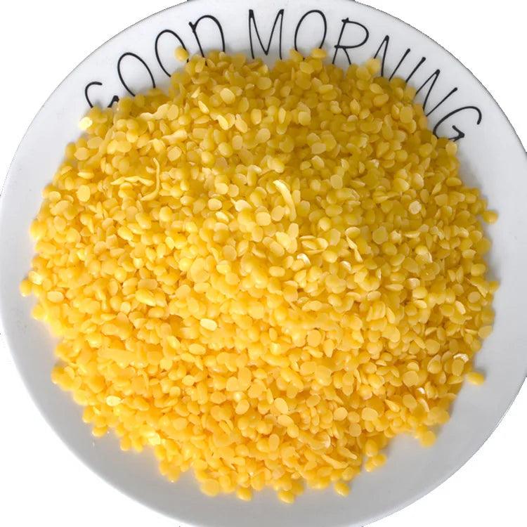 1KG Beeswax Particles Natural Raw Materials For Candle Making DIY Handcraft Lipstick Cosmetics Wax Candle Accessories