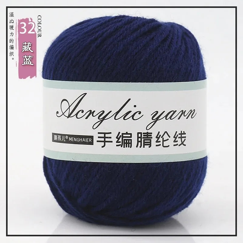 Four Strands Acrylic Knitting Yarn For DIY Handwoven Starter