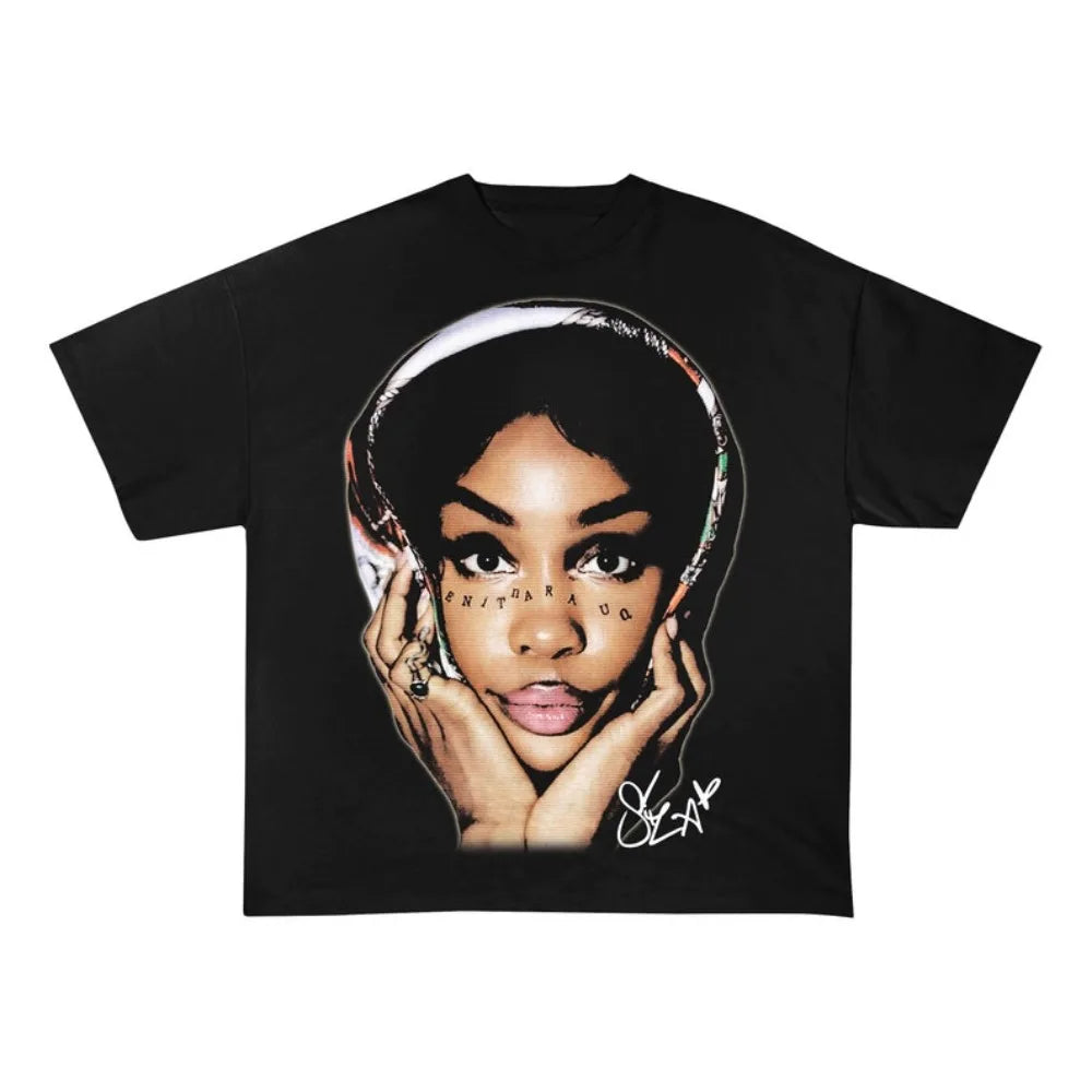 MSZA SOS Album Shirt for Men Unisex Softstyle T-Shirt Music RnB Singer Gift for Fans