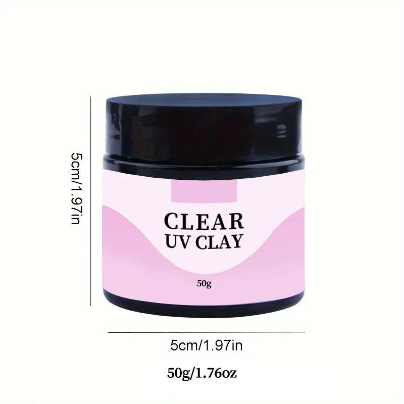 Hand Made Resin UV Clay - 100g Clear for Creative 3D Sculpting Non-Sticky Hand Made Gel DIY at Home