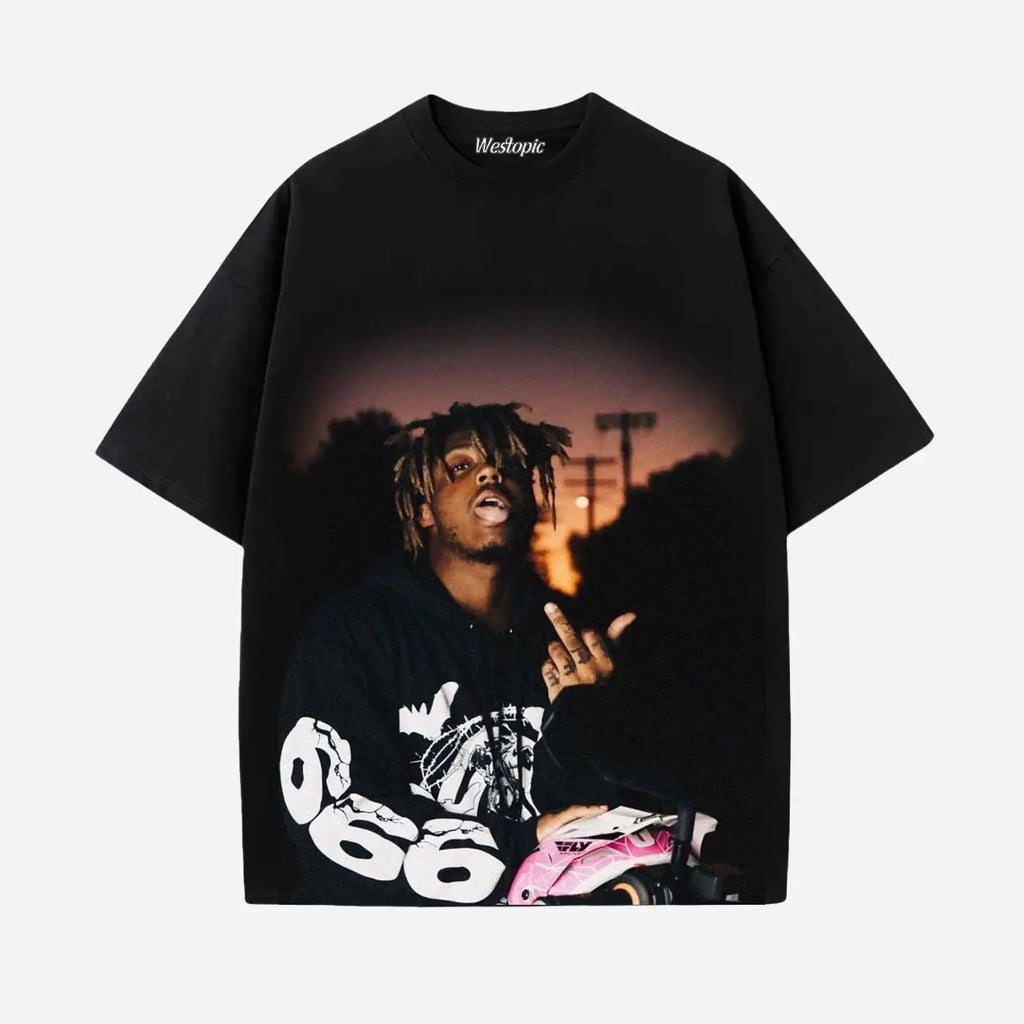 American Street Hip Hop T Shirt Juice Wrld Trippie Redd Short Sleeve Oversized Y2K Tee Men Women Crew Neck Unisex Tops