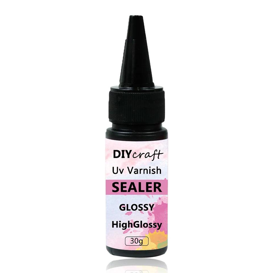 Hight Glossy Acrylic Art Varnish 100g, Clear Sealant Finish for UV Resin Protect Against Dust,Dirt and Scratches