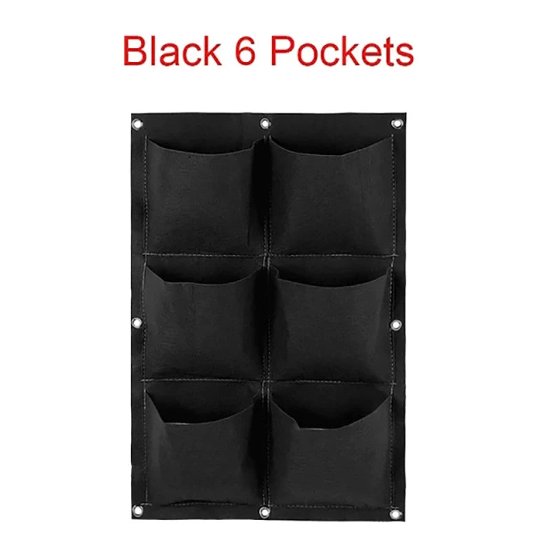 Wall Hanging Planting Bag Multiple Pockets Grow Bag Planter Vertical Garden Vegetable Living Bonsai Flower Plant Pot Home Supply