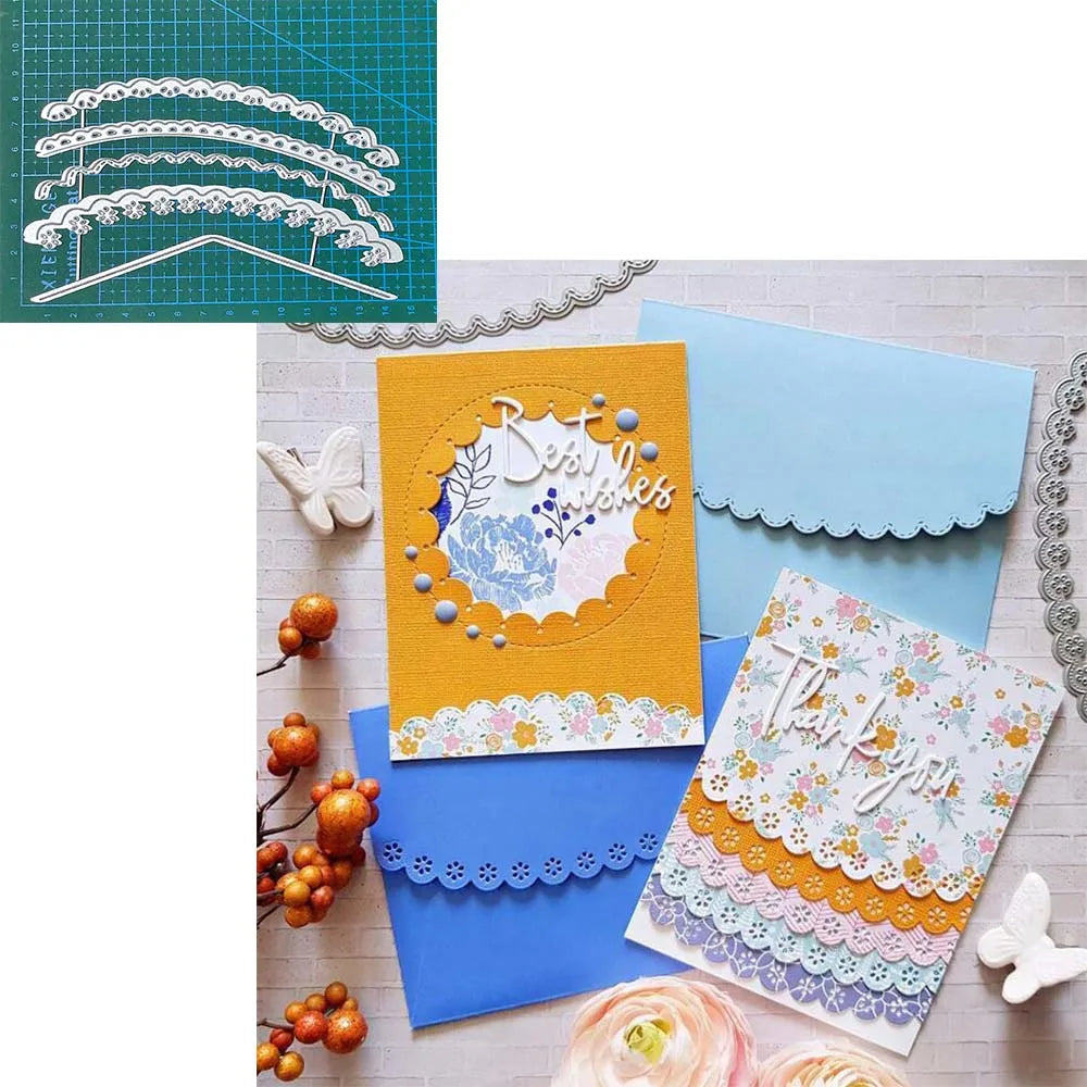 Lace Flower Metal Cutting Dies Scrapbooking Decoration Paper Craft Knife Mould Blade Punch Template Embossing Stencils