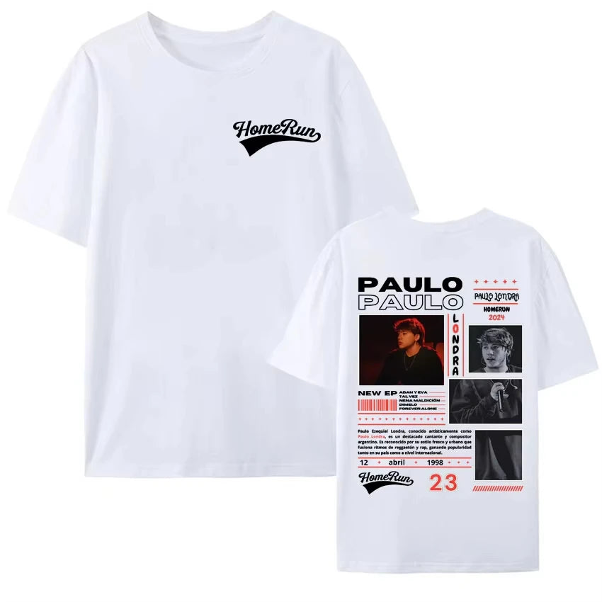Paulo Londra Homerun Tour T-Shirt for Men and Women in Gothic Fashion