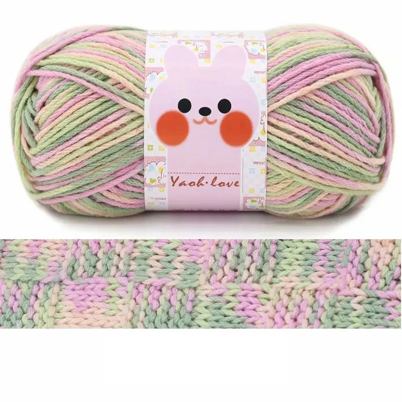 Milk Cotton Thick Yarn 170M Roll 100G For Hand Knitting