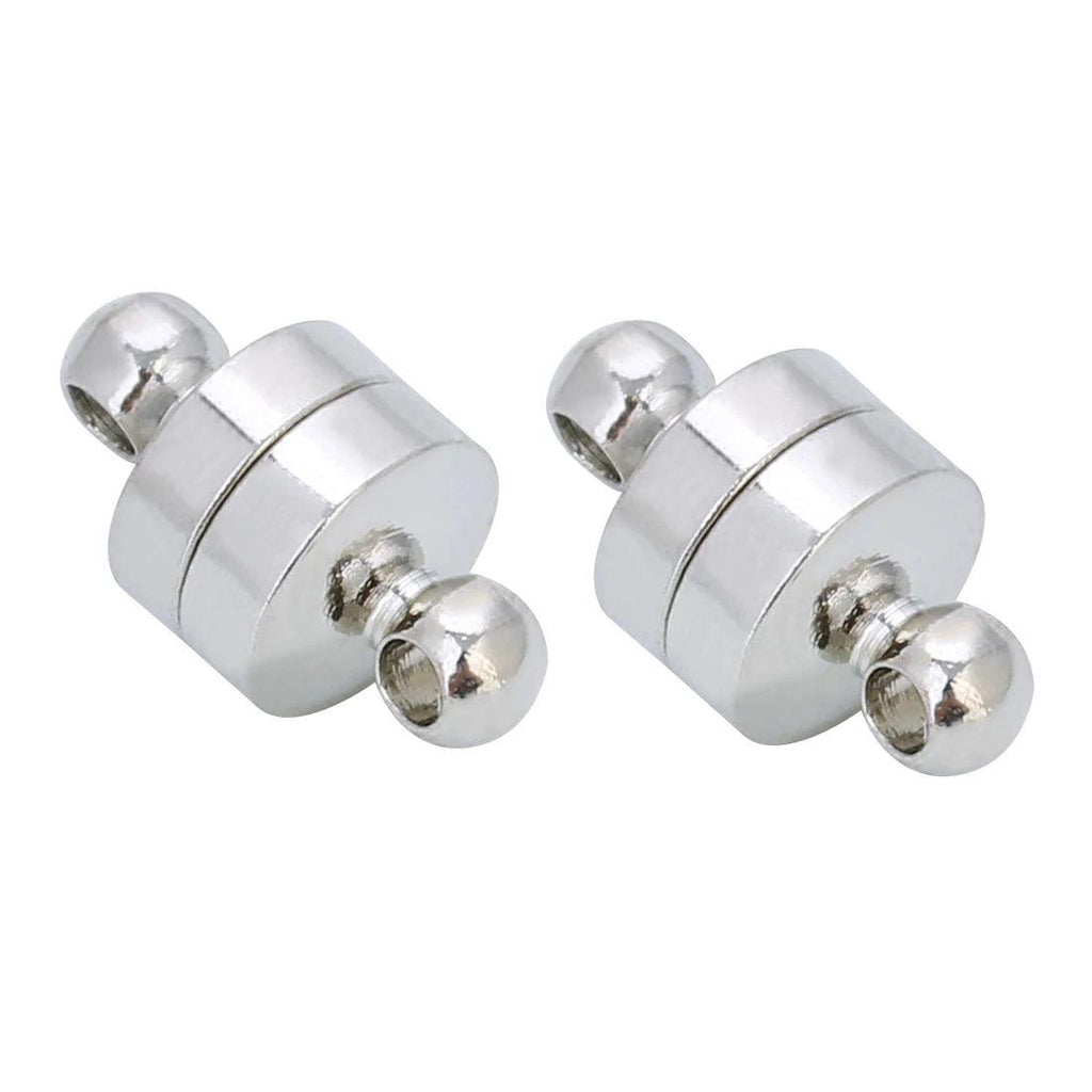 10 pcs/Lot Round Magnetic Clasp Cylinder End Buckle Magnet Claps for Chain Rope Connector DIY Jewelry Bracelet Necklace
