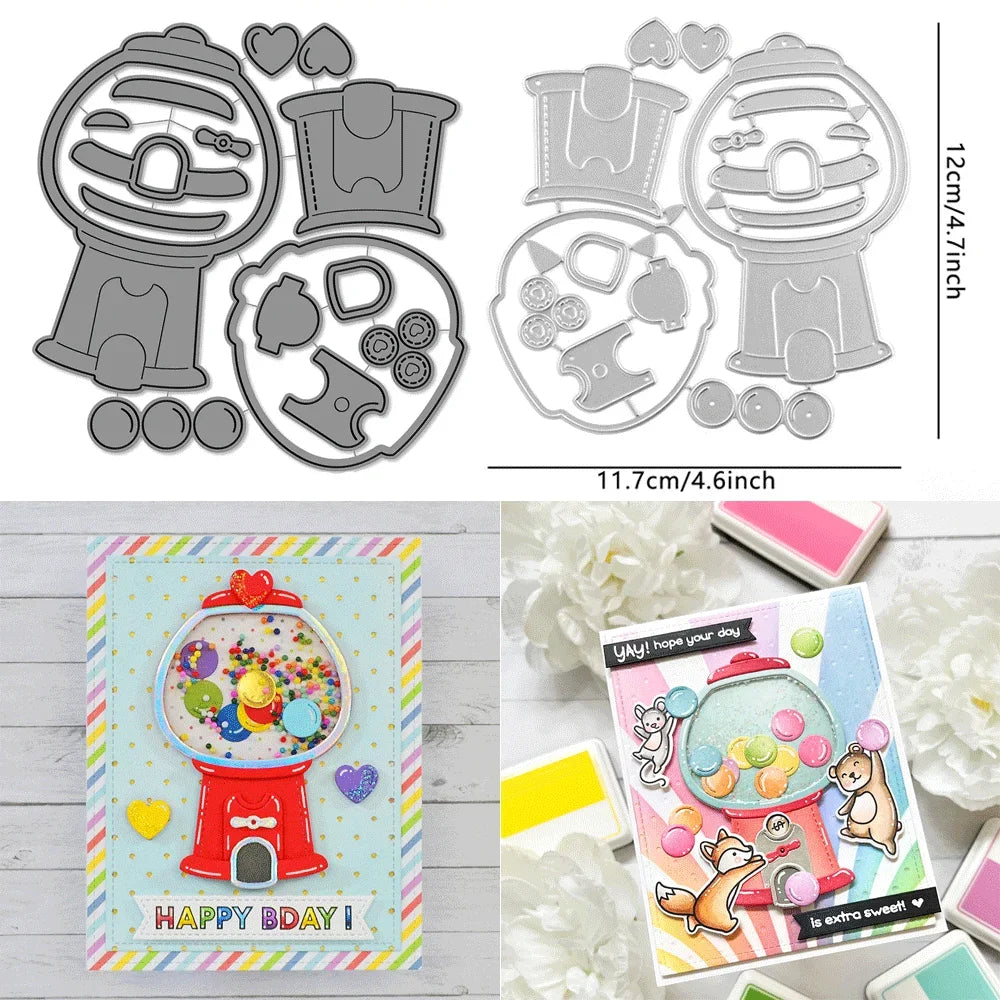 Heart Pouch and Add-On Metal Cutting Dies Embossing Diecut for DIY Wedding Card Making Scrapbooking Crafting Supplies