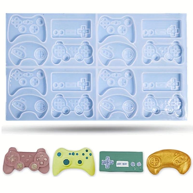 Controller Silicone Molds, 16 Cavity Video Game Controller Molds for Resin,Chocolate, Candy, Cake Decoration, Cake Pops