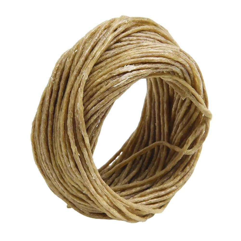 Organic Hemps Wicks 33 FT Well Coated Natural Beeswax For DIY Candle Jar Making Tools Candle Accessories - Winord