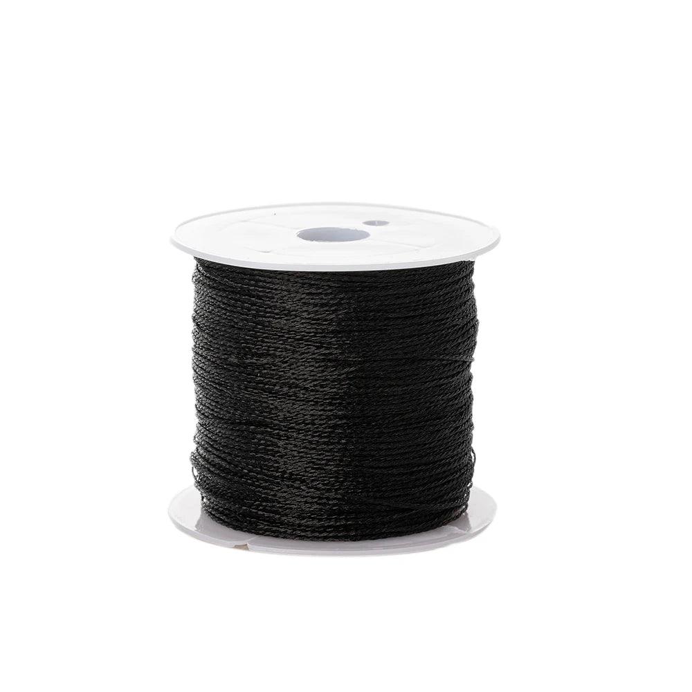 0.4mm 50m Crafts Nylon Cord For Jewelry Making Beading Braided Nylon Satin String for Bracelets Rattail Trim Chinese Knot