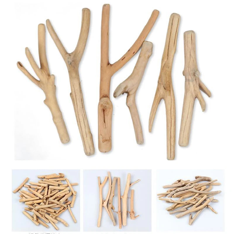 125g 60g Natural Driftwood DIY Materials Wood Retro Wooden Craft Fish Tank Ornament Aquarium Adornment Home Decoration