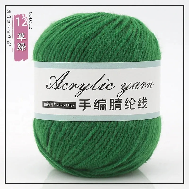 Four Strands Acrylic Knitting Yarn For DIY Handwoven Starter