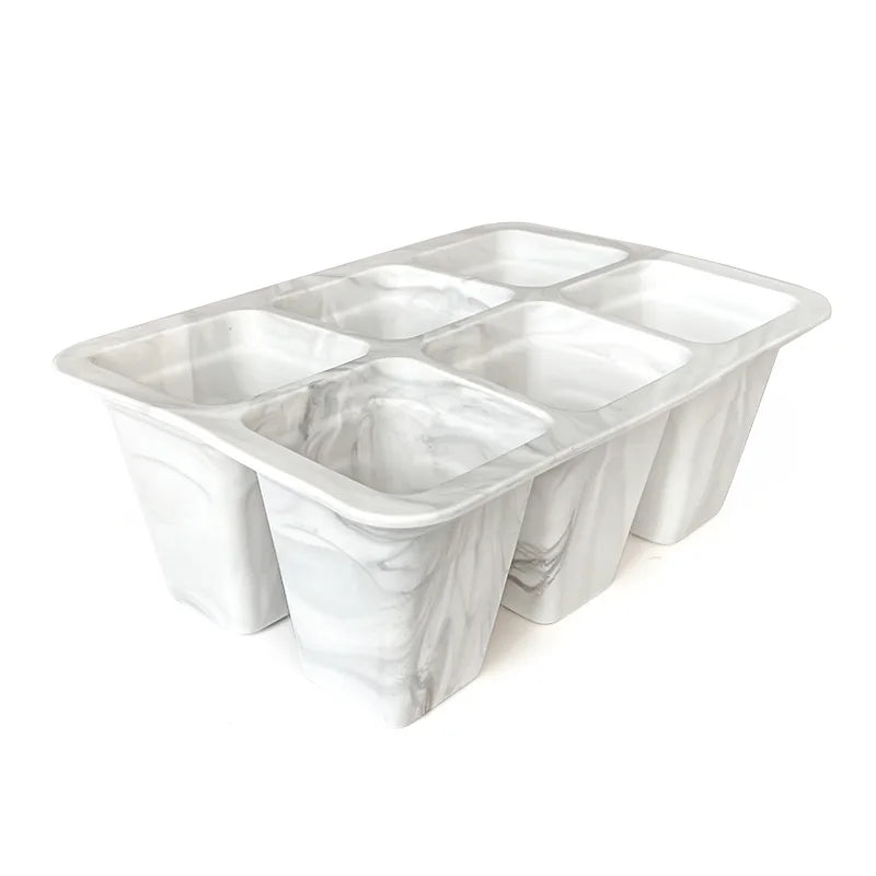 Durable 6 Cells Nursery Cups Indoor Gardening Plant Germination Tray Silicone Seed Starter Trays Seedling Care Package Garden