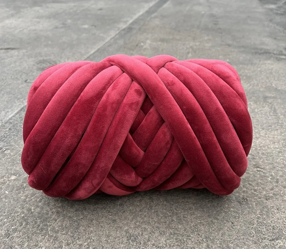 Velvet Chunky Yarn 500G Bulky Wool For DIY Blankets Hats