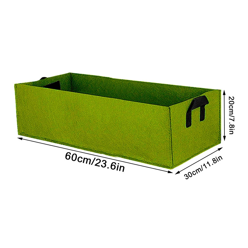 Garden Flower Planter Raised Plant Bed Elevated Vegetable Box Planting Grow Bag Nursery Plant Pot Outdoor Flower Container