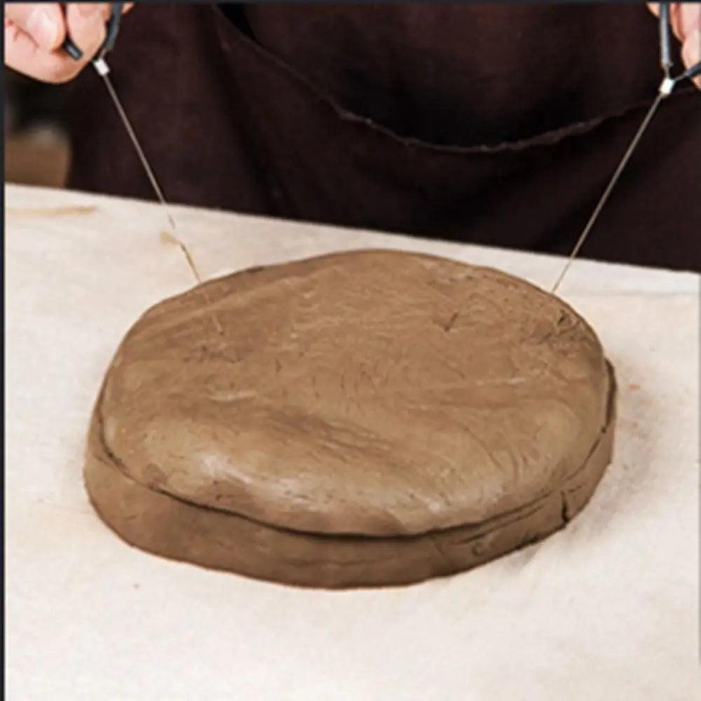 Pottery Tools Porcelain Mud Cutting Line Handmade DIY Clay Plastic Steel Wire Line Clay Cutting Rope Durable Ceramic Tools