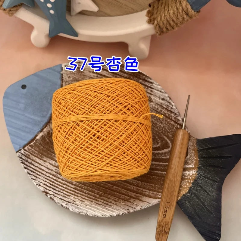 100g 100% Cotton Crocheting Lace Yarn for Hand Knitting and Amigurumi Projects