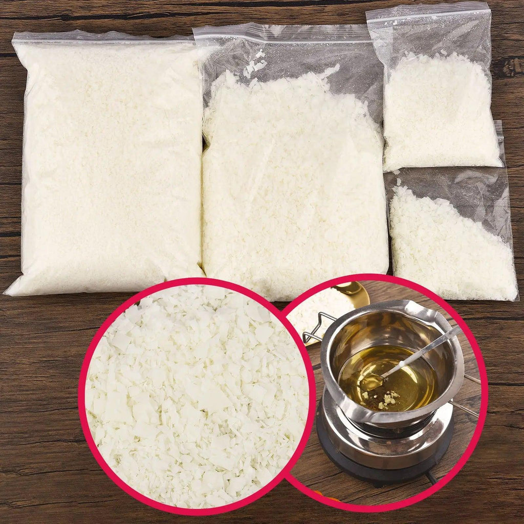 Candle Wax Natural Soy Wax For DIY Candle Making Supplies Candle Wick Waxed Candles Wicks Material Handmade Gift 200g/500/1000g - Winord