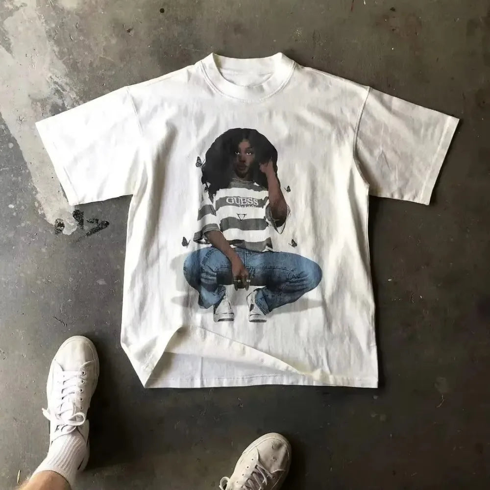 MSZA SOS Album Shirt for Men Unisex Softstyle T-Shirt Music RnB Singer Gift for Fans