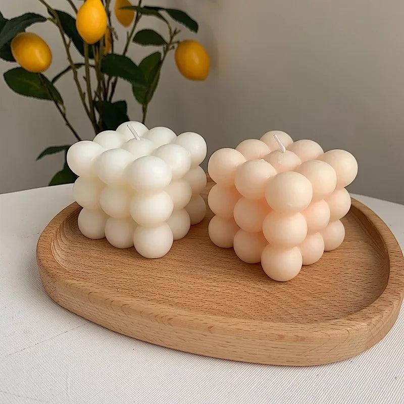 Cube Scented Candles Wedding Girlfriends with Souvenir Home Fragrance Candle Holders Party Photo Decoration Tools - Winord