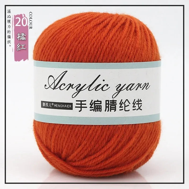 Four Strands Acrylic Knitting Yarn For DIY Handwoven Starter