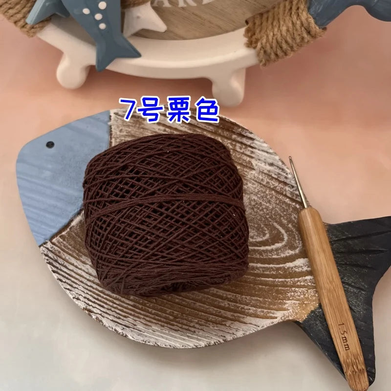 100g 100% Cotton Crocheting Lace Yarn for Hand Knitting and Amigurumi Projects