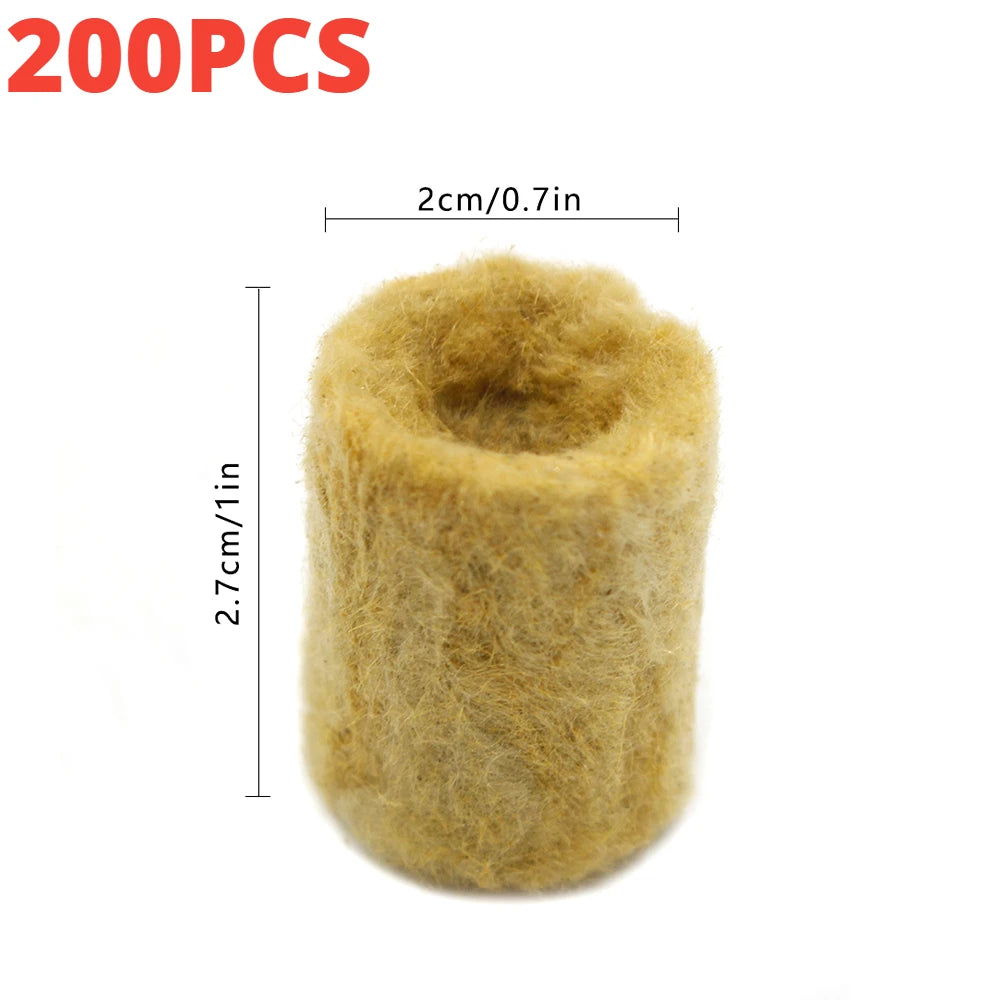 200-50pcs Seedling Grow Plug Hydroponic Grow Media Cubes Plant Cubes Soilless Substrate Seeded Rock Wool Plug Seedling Block