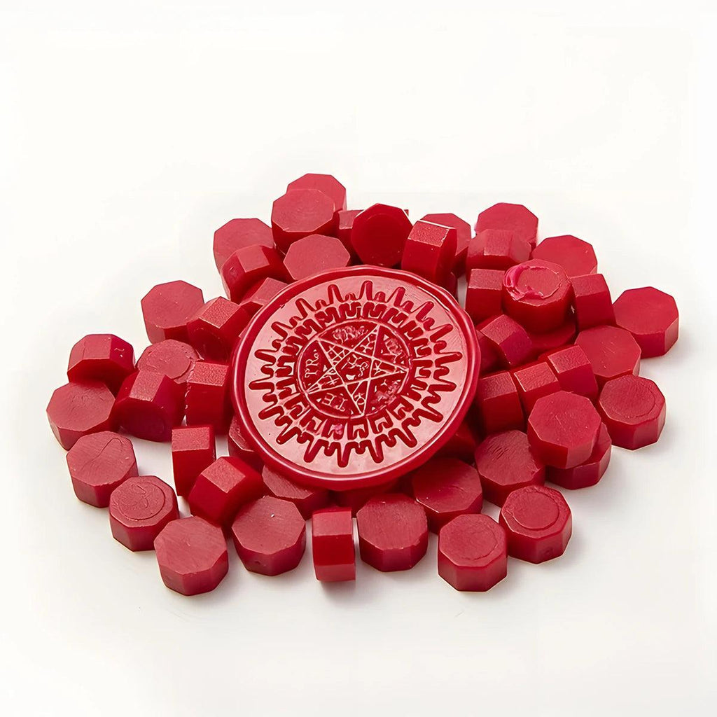 120pcs Wax for Candle Make Red Beeswax Pellets Cosmetic Soy Wax Pastilles for DIY Natural Soybean Wax Making Crafts - Winord