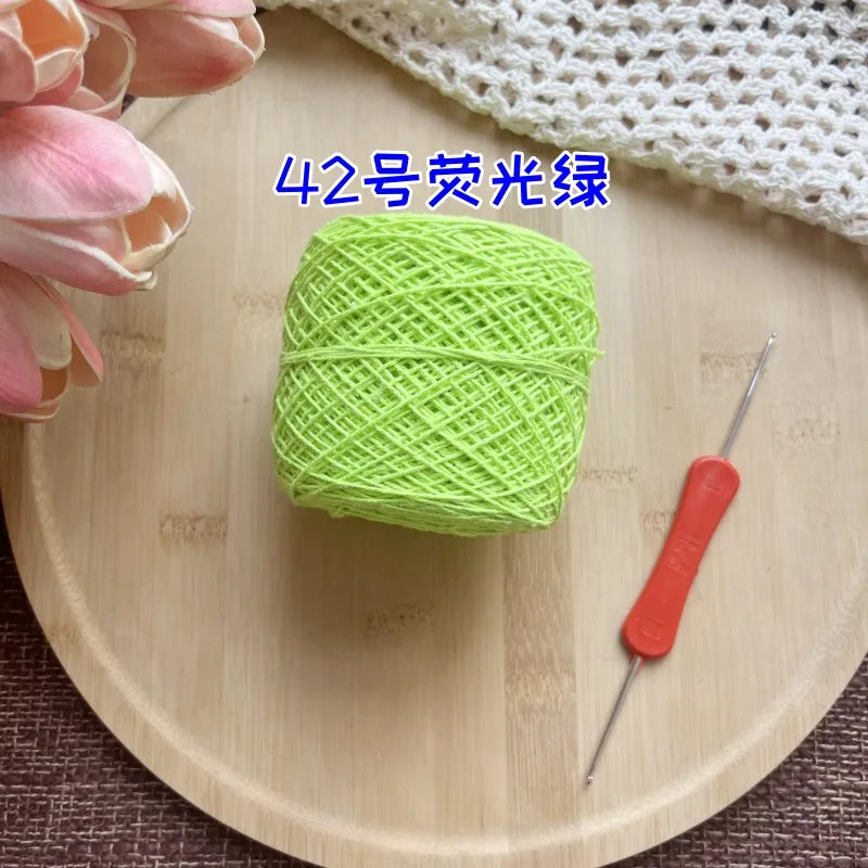 100g 100% Cotton Crocheting Lace Yarn for Hand Knitting and Amigurumi Projects