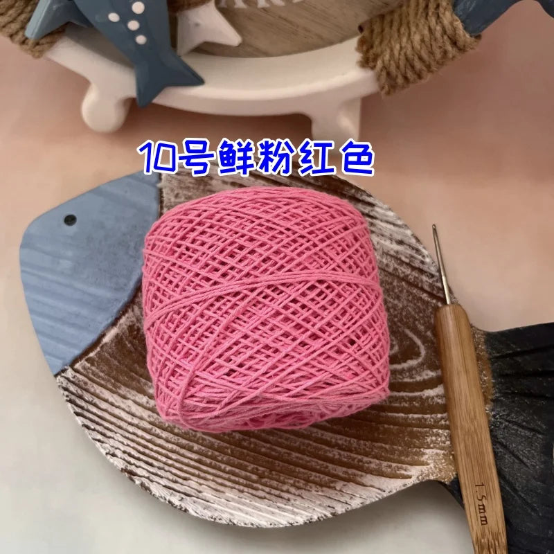 100g 100% Cotton Crocheting Lace Yarn for Hand Knitting and Amigurumi Projects