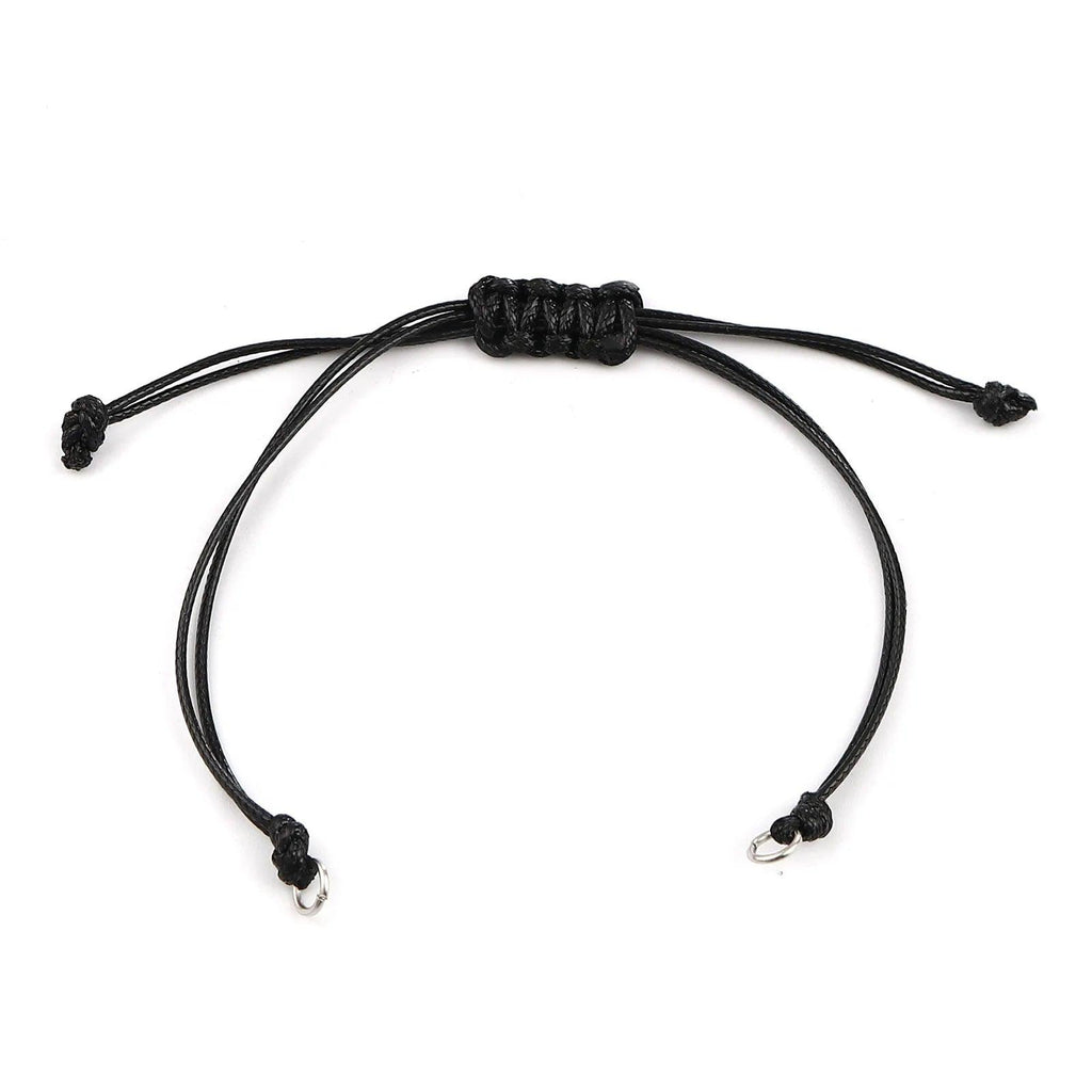 Wax Thread Braided Handmade Bracelets Adjustable Woven Bracelet For DIY Jewelry Gift Accessories Findings Making,5 PCs
