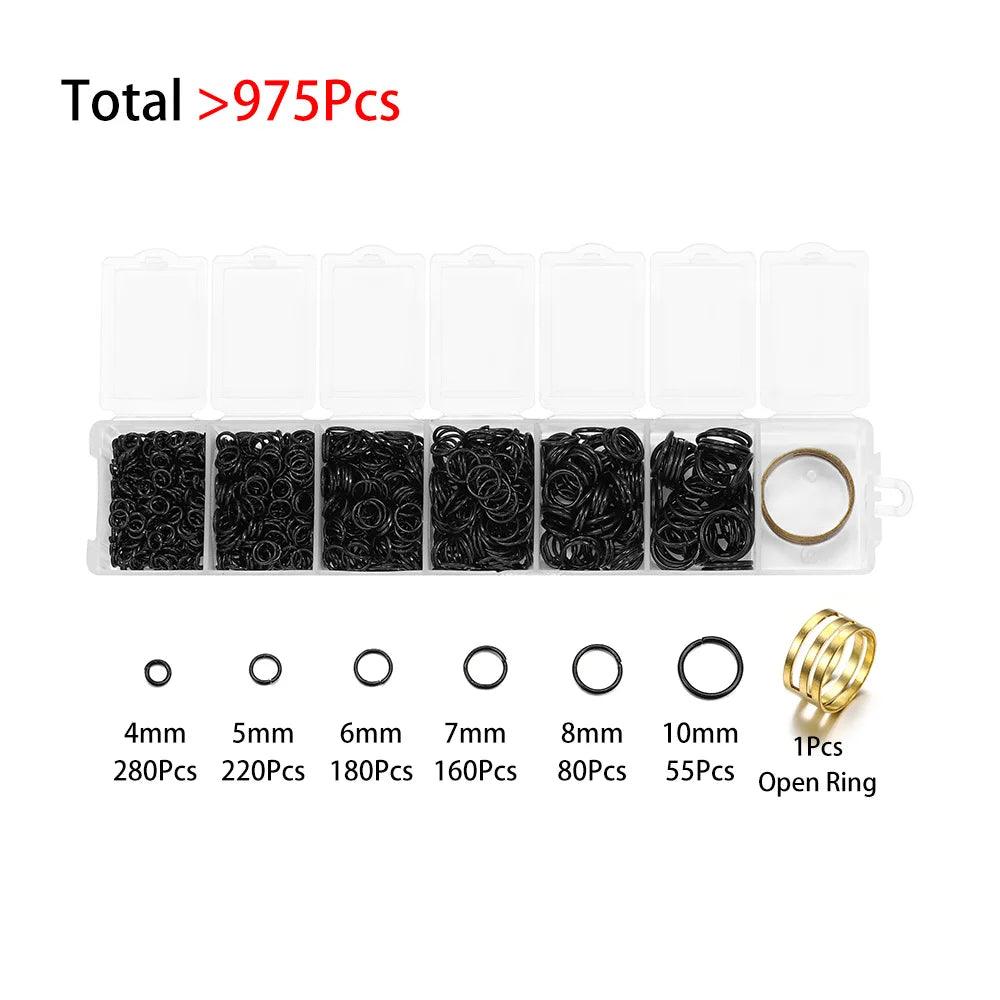 1Box Jewelry Making Kits Lobster Clasp Open Jump Rings End Crimps Beads Box Sets Handmade Bracelet Necklace Findings Supplies
