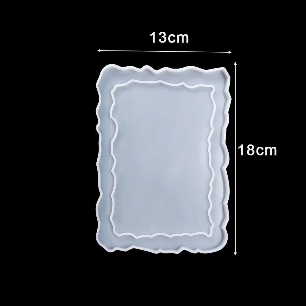 Rectangle Photo Frame Silicone Mold Oval Shape Ornaments Epoxy Resin Mould for DIY Epoxy Resin Mold Crafts Table Home Decoration