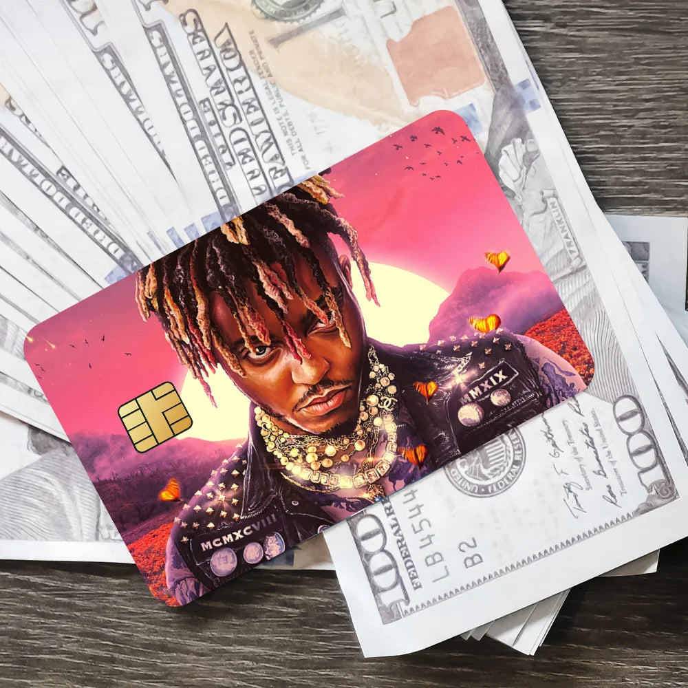 J-Juice Wrld 999 Rapper Decorative Small Waterproof Chip 4PCS Card Sticker New Anti-Scratch