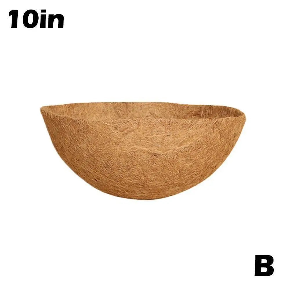 8/10/12/14/16/18 Inch Hanging Basket Liner Round Coconut Liners for Planters 100% Natural Coco Basket Replacement Liner Outdoor