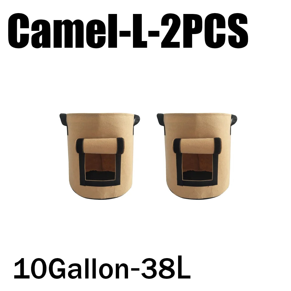 3Styles Felt plant grow bags nonwoven fabric garden potato pot greenhouse vegetable growing bags moisturizing vertical tools