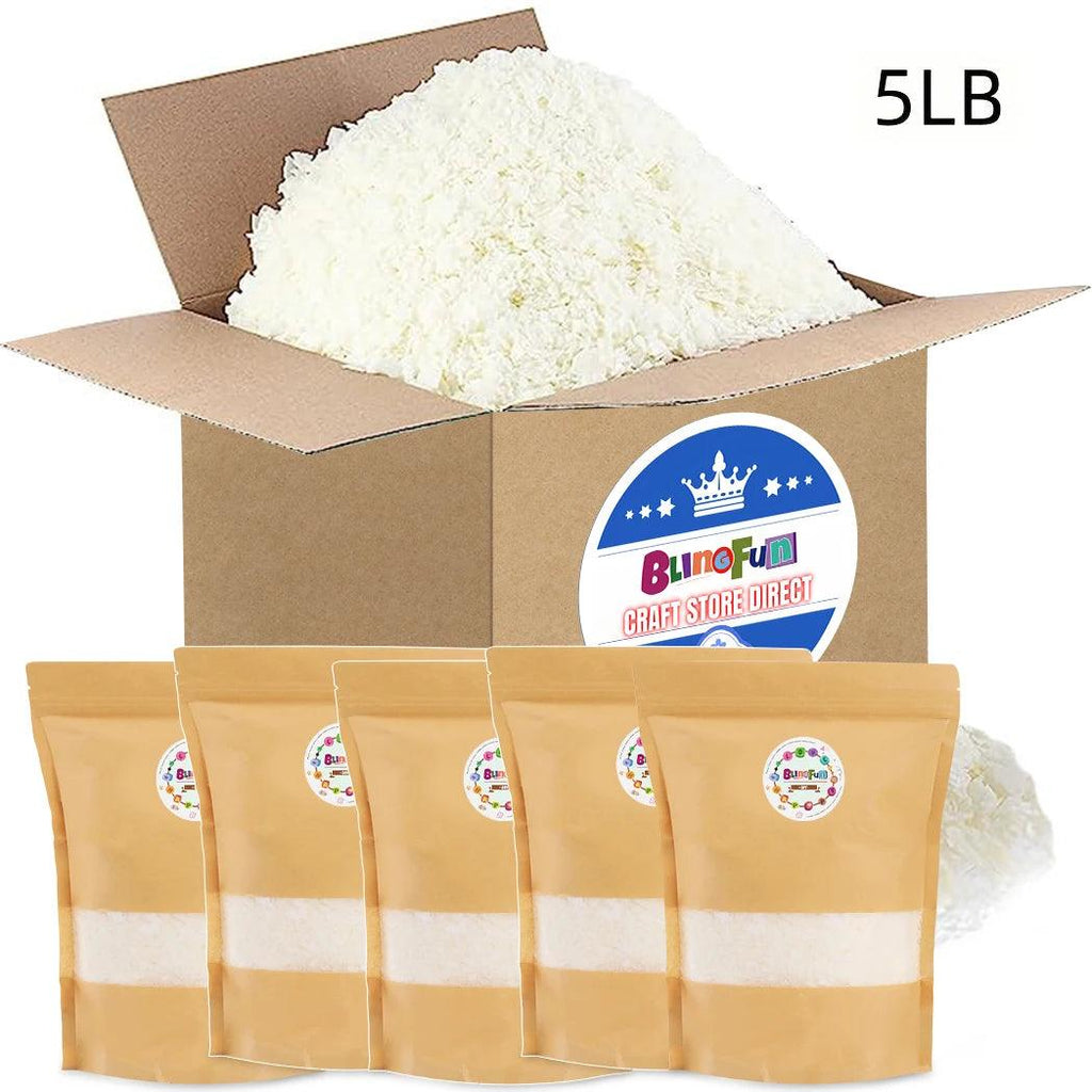 1LB/2LB/5LB 100% Soy Wax, Yellow Beeswax, White Beeswax, Soft Chunks and Pellets, Perfect for Sccented Candle and Wax Products