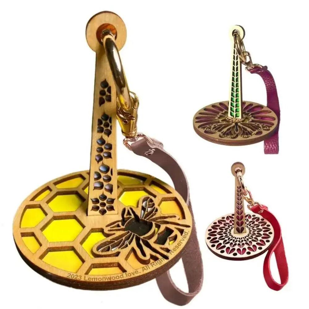 Portable Wooden Wrist Yarn Holder Yarn Storage Knitting Tool Knitting Crocheting Supplies Yarn Organizer