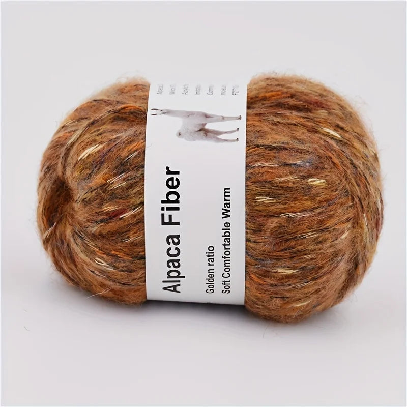Vibrant Colorful Alpaca Wool Yarn 6 Pack For Hand Knitting